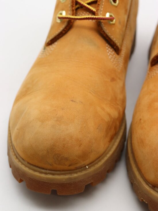 Timberland 6 Inch Premium Men\'s Size 9.5 M Boot Wheat Nubuck Leather Lace Up main image 4